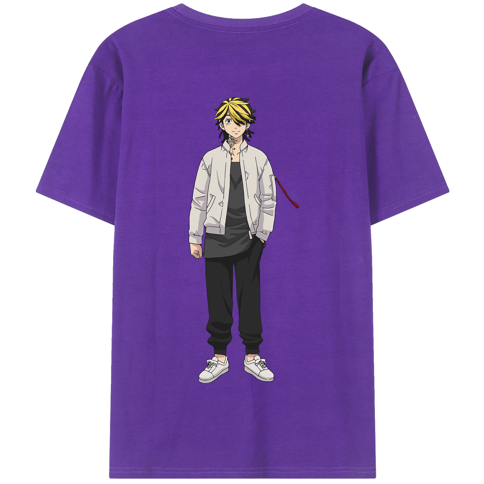 （画像用） 東京リベンジャーズ Tokyo Revengers 綿100％半袖Tシャツ（背面プリント）