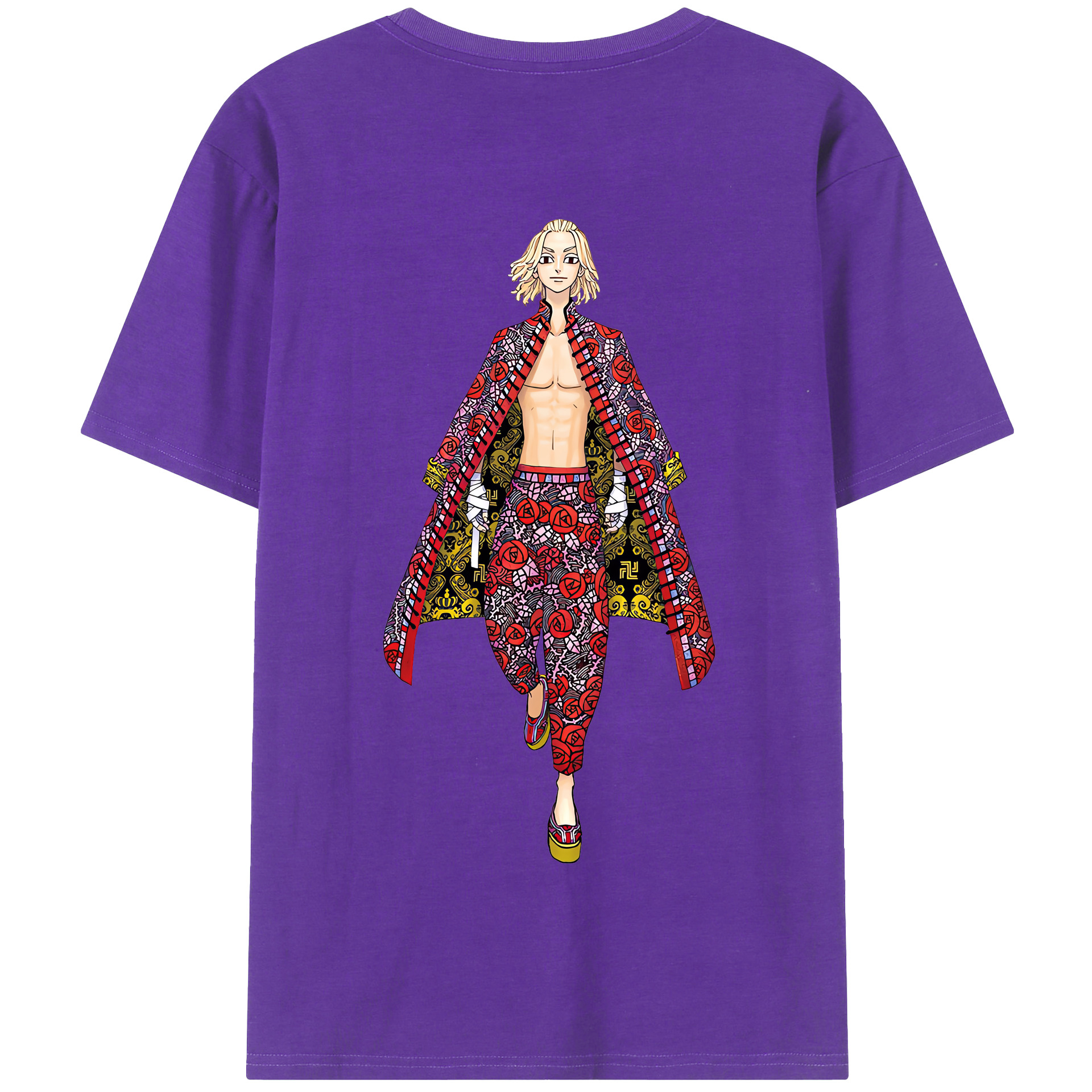 （画像用） 東京リベンジャーズ Tokyo Revengers 綿100％半袖Tシャツ（背面プリント）