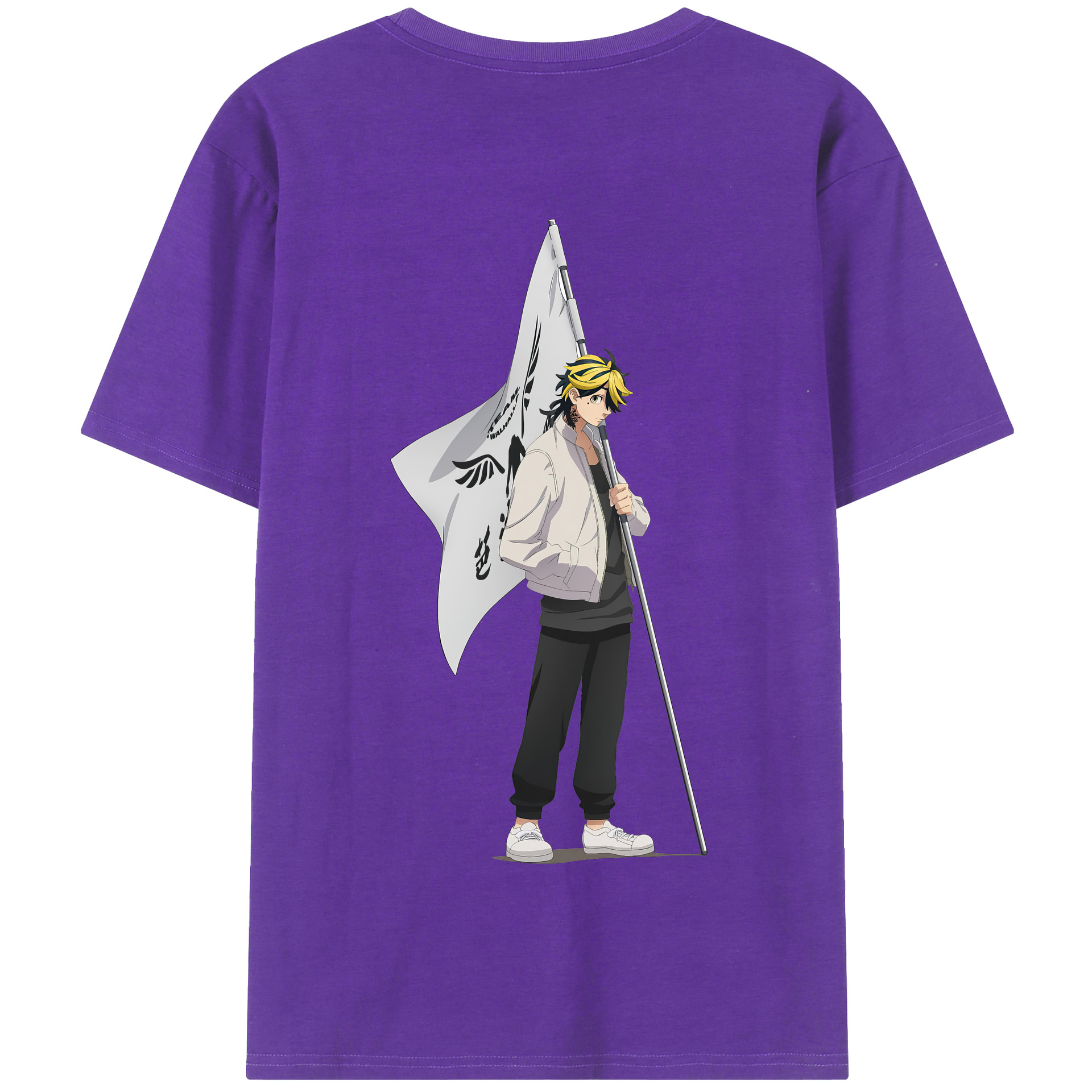 （画像用） 東京リベンジャーズ Tokyo Revengers 綿100％半袖Tシャツ（背面プリント）