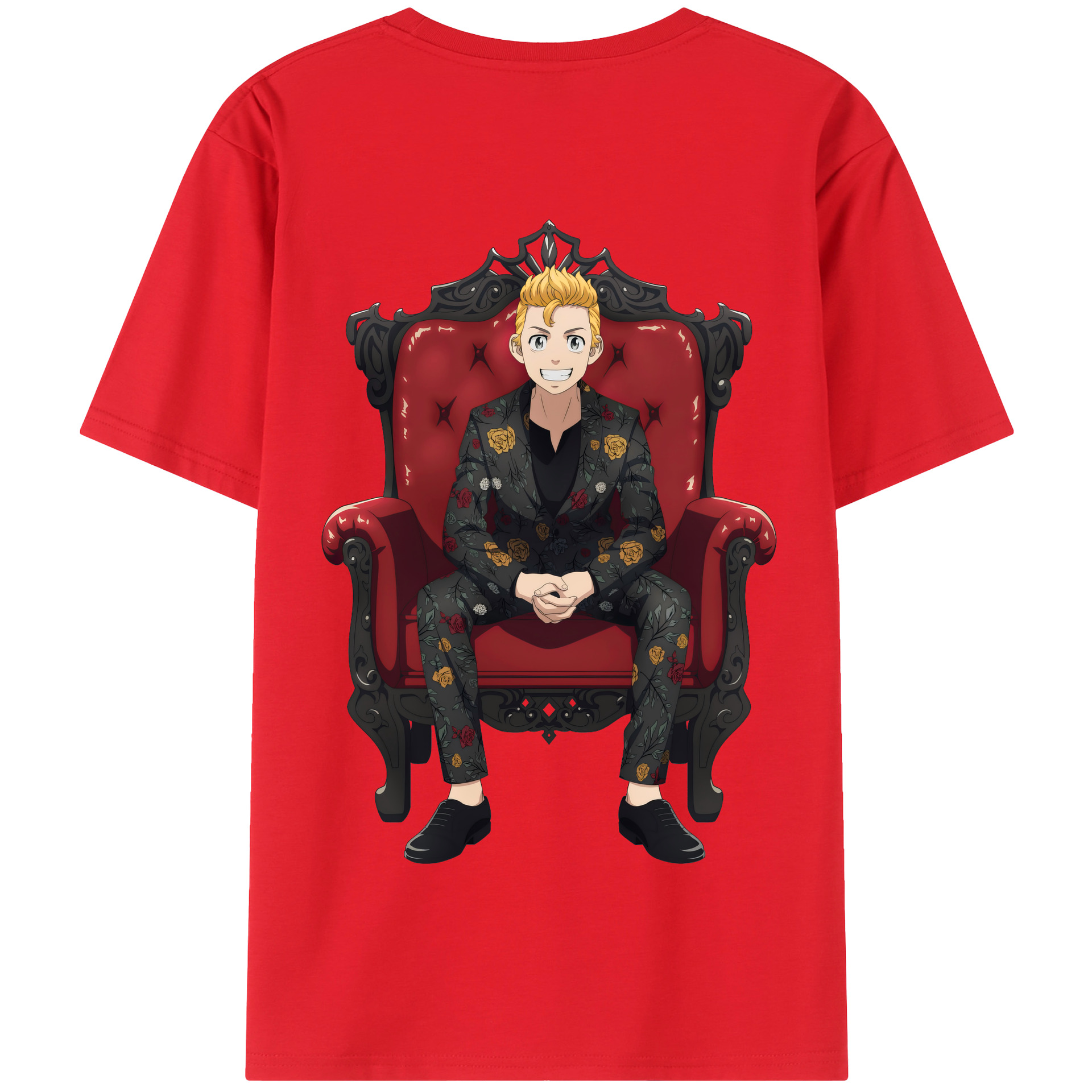 （画像用） 東京リベンジャーズ Tokyo Revengers 綿100％半袖Tシャツ（背面プリント）