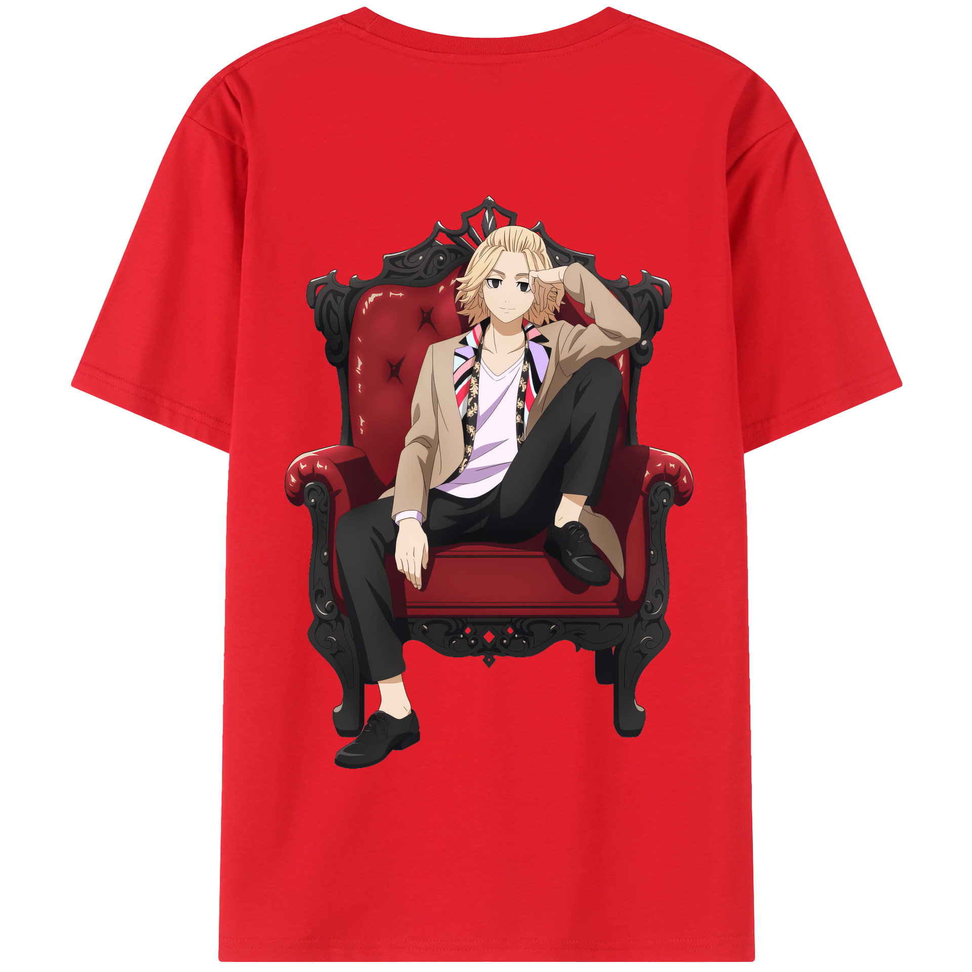 （画像用） 東京リベンジャーズ Tokyo Revengers 綿100％半袖Tシャツ（背面プリント）
