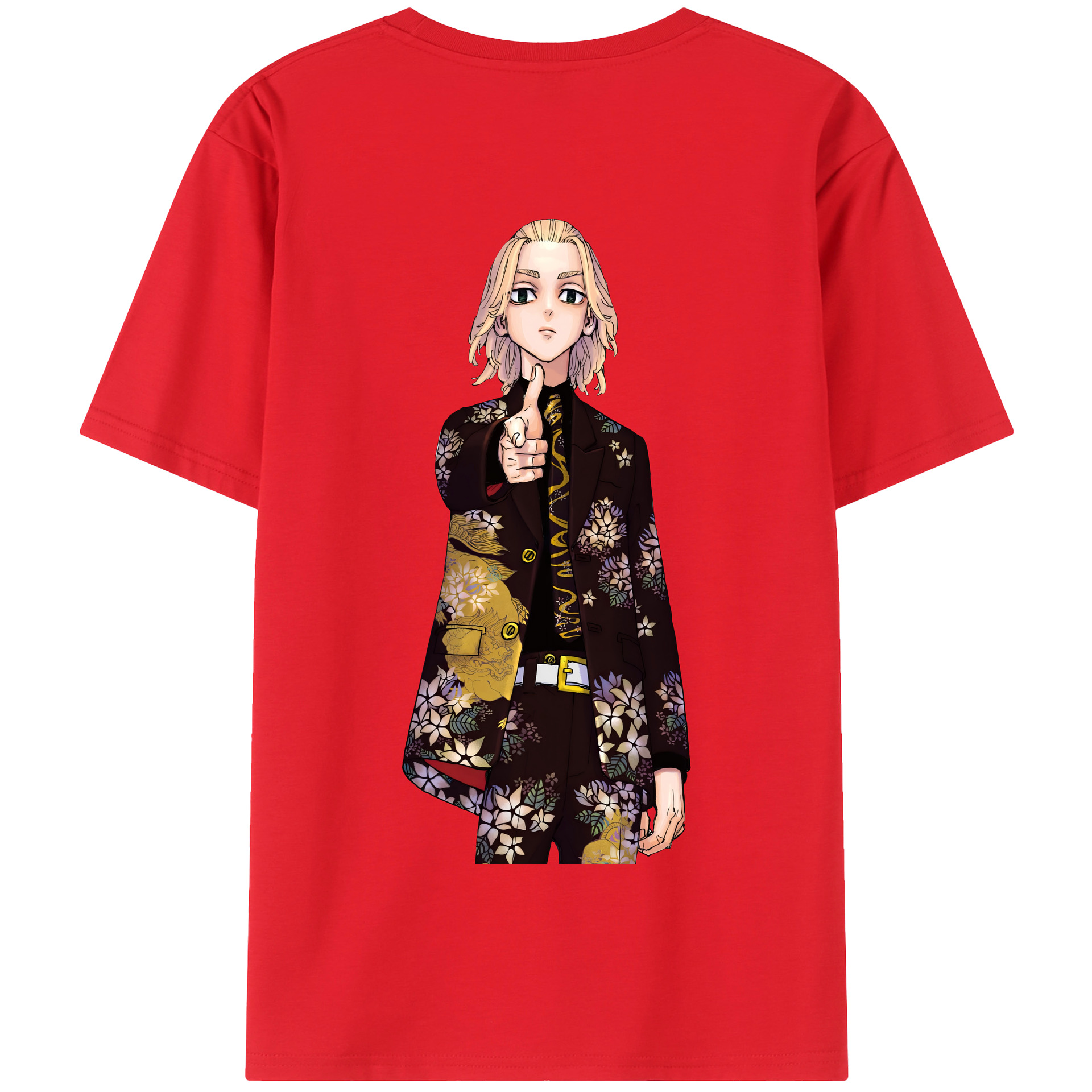 （画像用） 東京リベンジャーズ Tokyo Revengers 綿100％半袖Tシャツ（背面プリント）