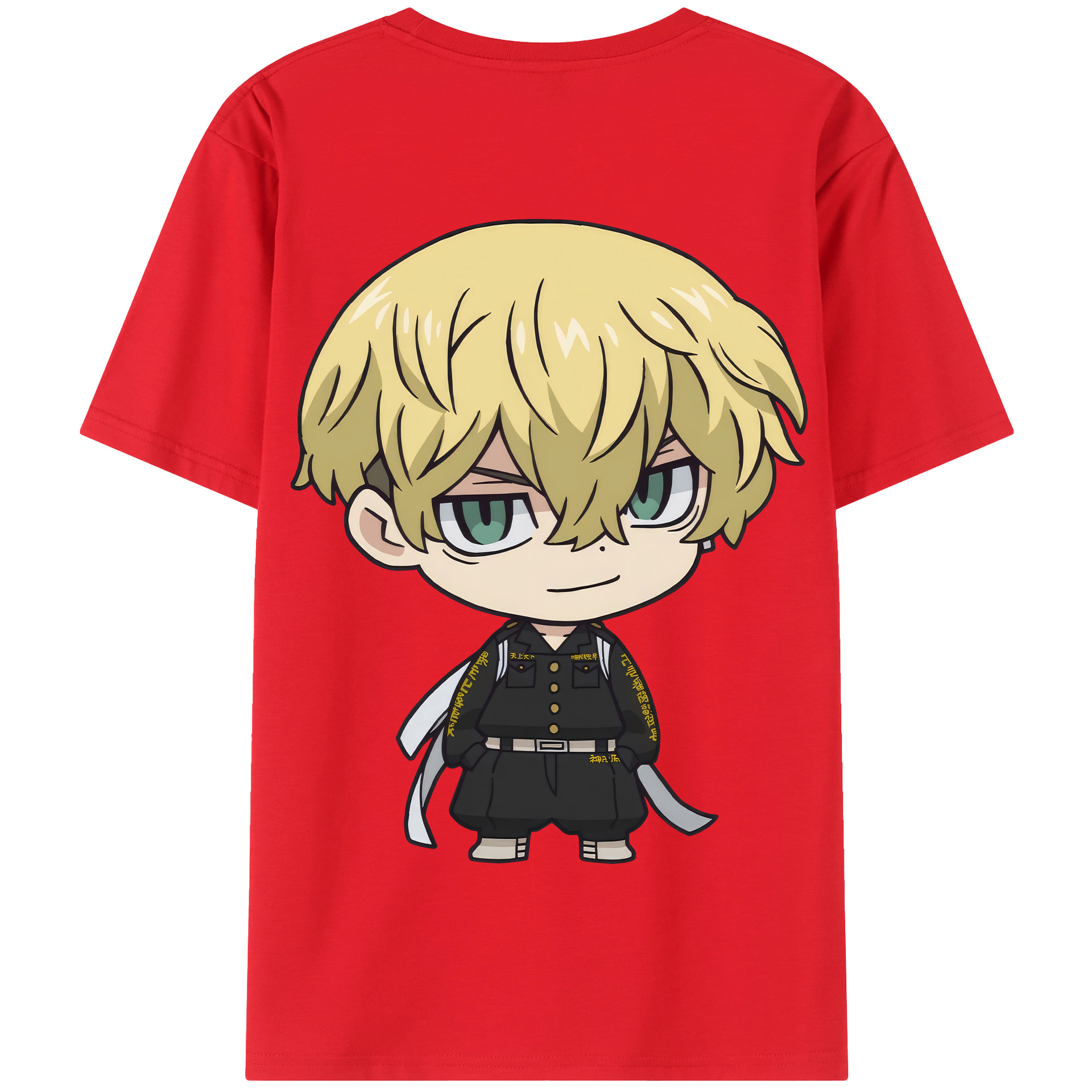 （画像用） 東京リベンジャーズ Tokyo Revengers 綿100％半袖Tシャツ（背面プリント）