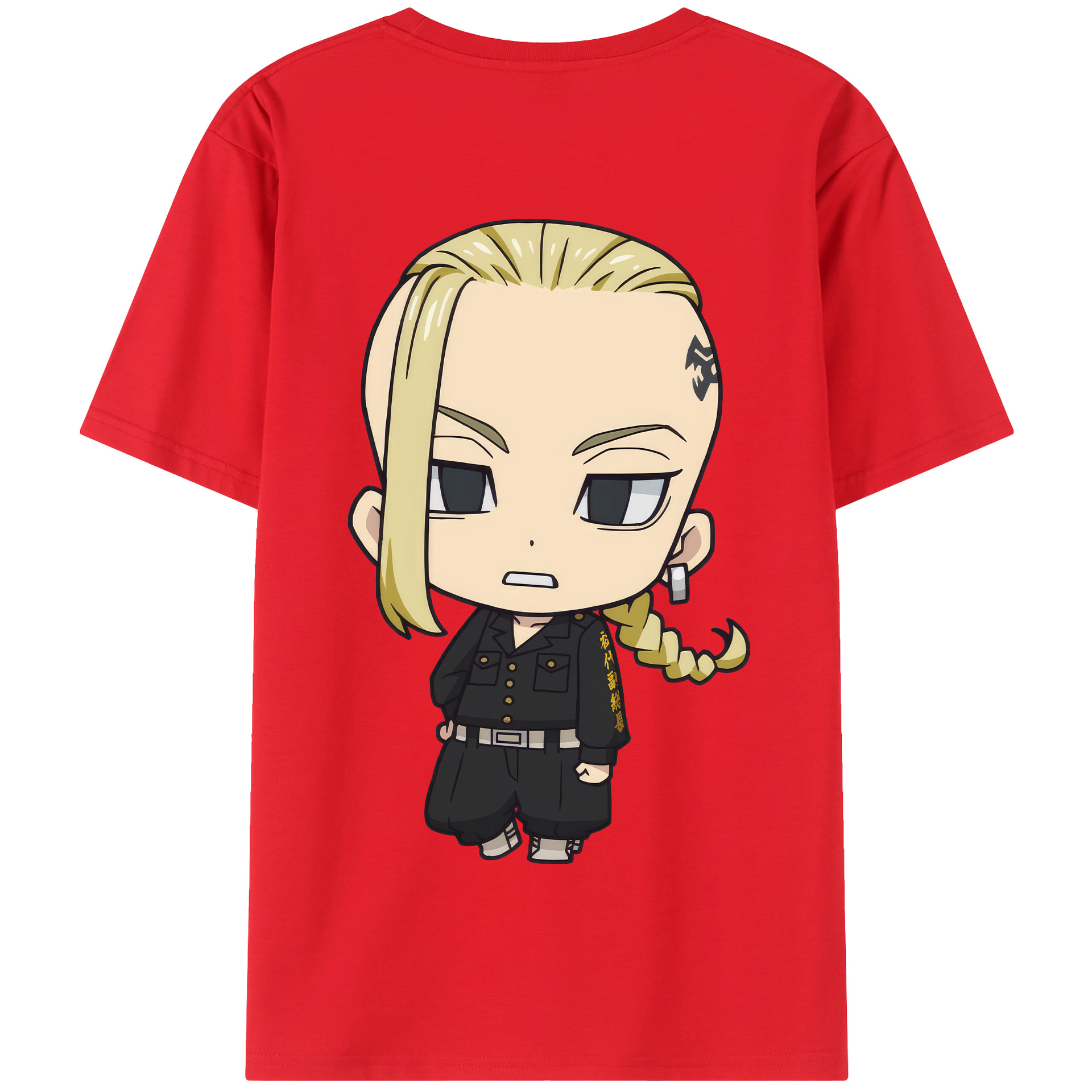 （画像用） 東京リベンジャーズ Tokyo Revengers 綿100％半袖Tシャツ（背面プリント）