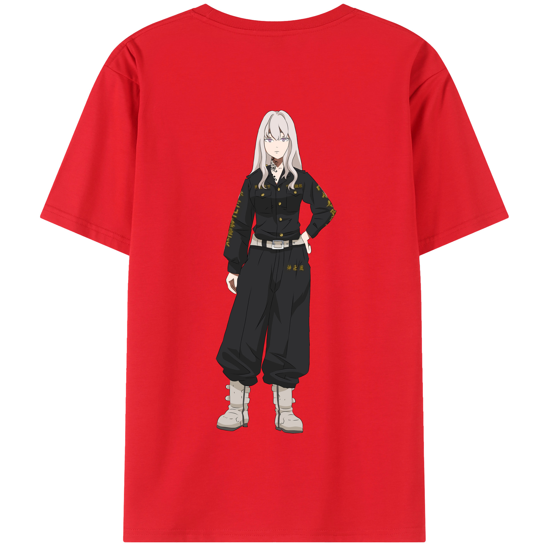 （画像用） 東京リベンジャーズ Tokyo Revengers 綿100％半袖Tシャツ（背面プリント）