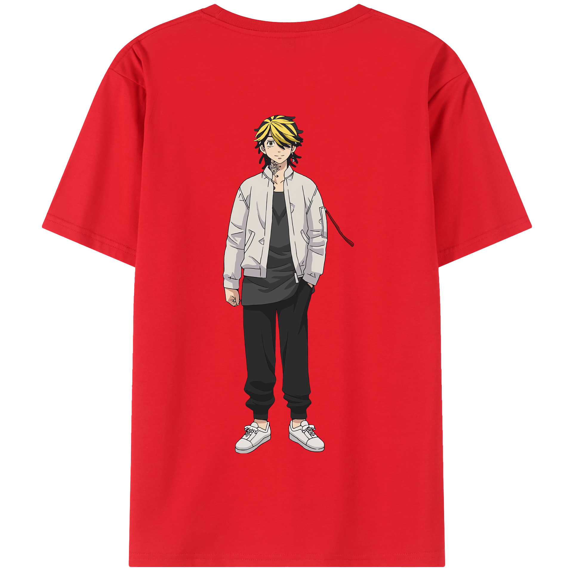 （画像用） 東京リベンジャーズ Tokyo Revengers 綿100％半袖Tシャツ（背面プリント）