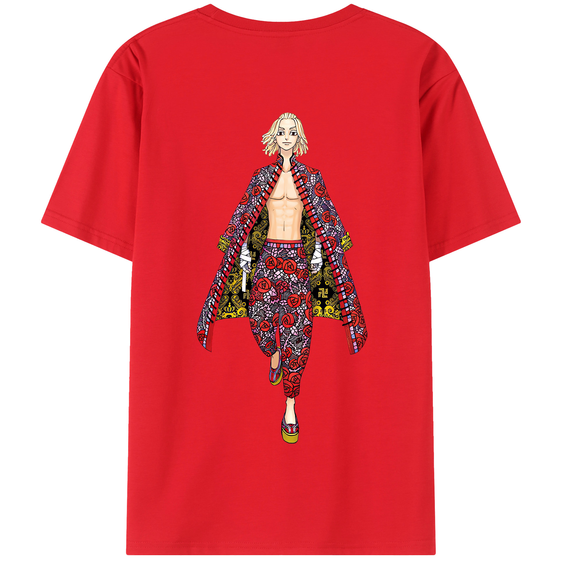 （画像用） 東京リベンジャーズ Tokyo Revengers 綿100％半袖Tシャツ（背面プリント）