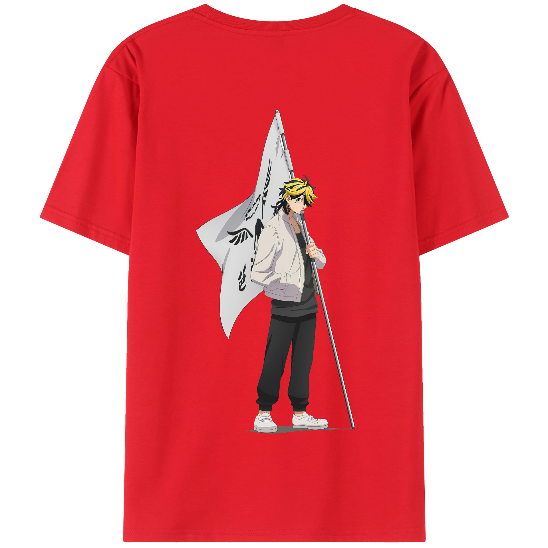 （画像用） 東京リベンジャーズ Tokyo Revengers 綿100％半袖Tシャツ（背面プリント）