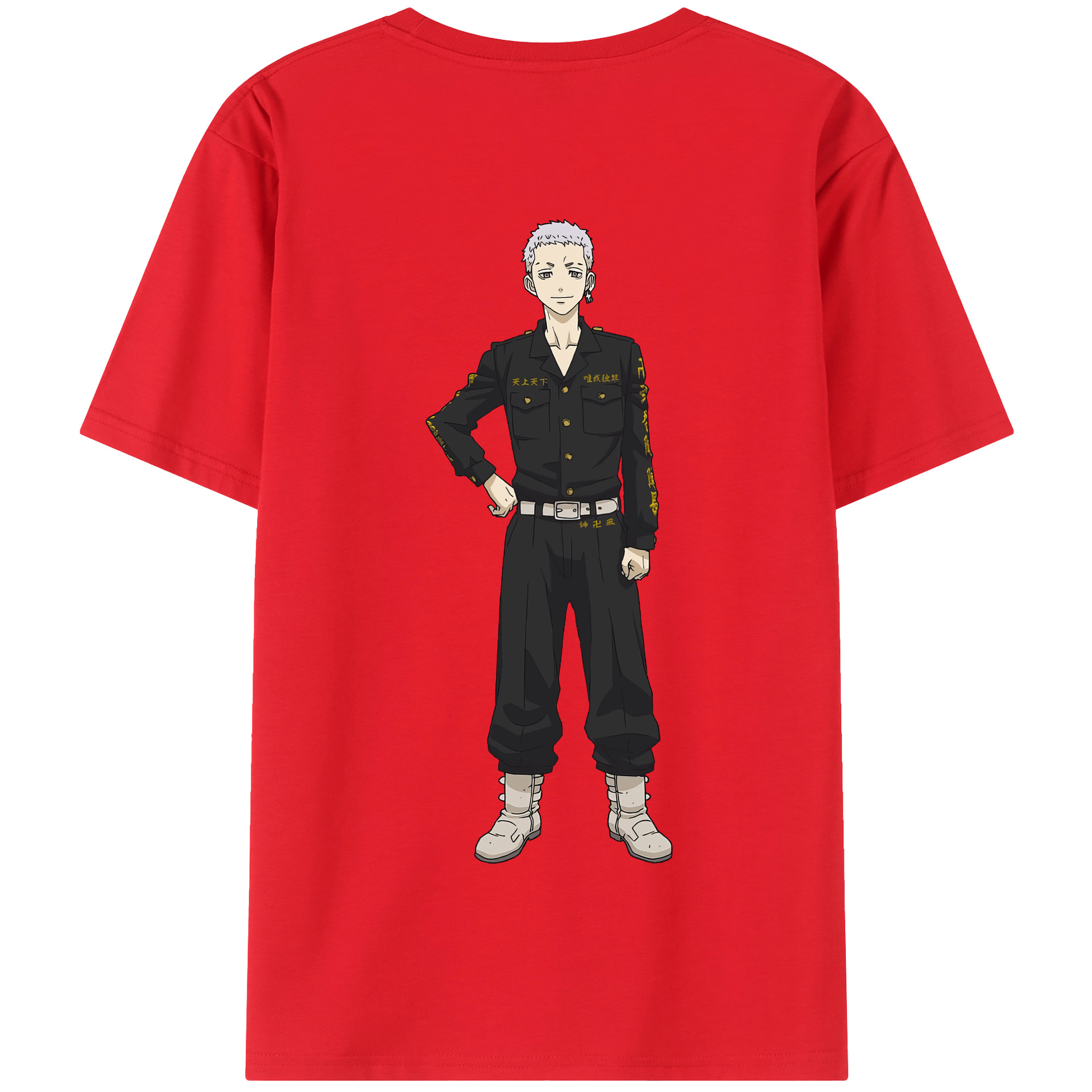 （画像用） 東京リベンジャーズ Tokyo Revengers 綿100％半袖Tシャツ（背面プリント）