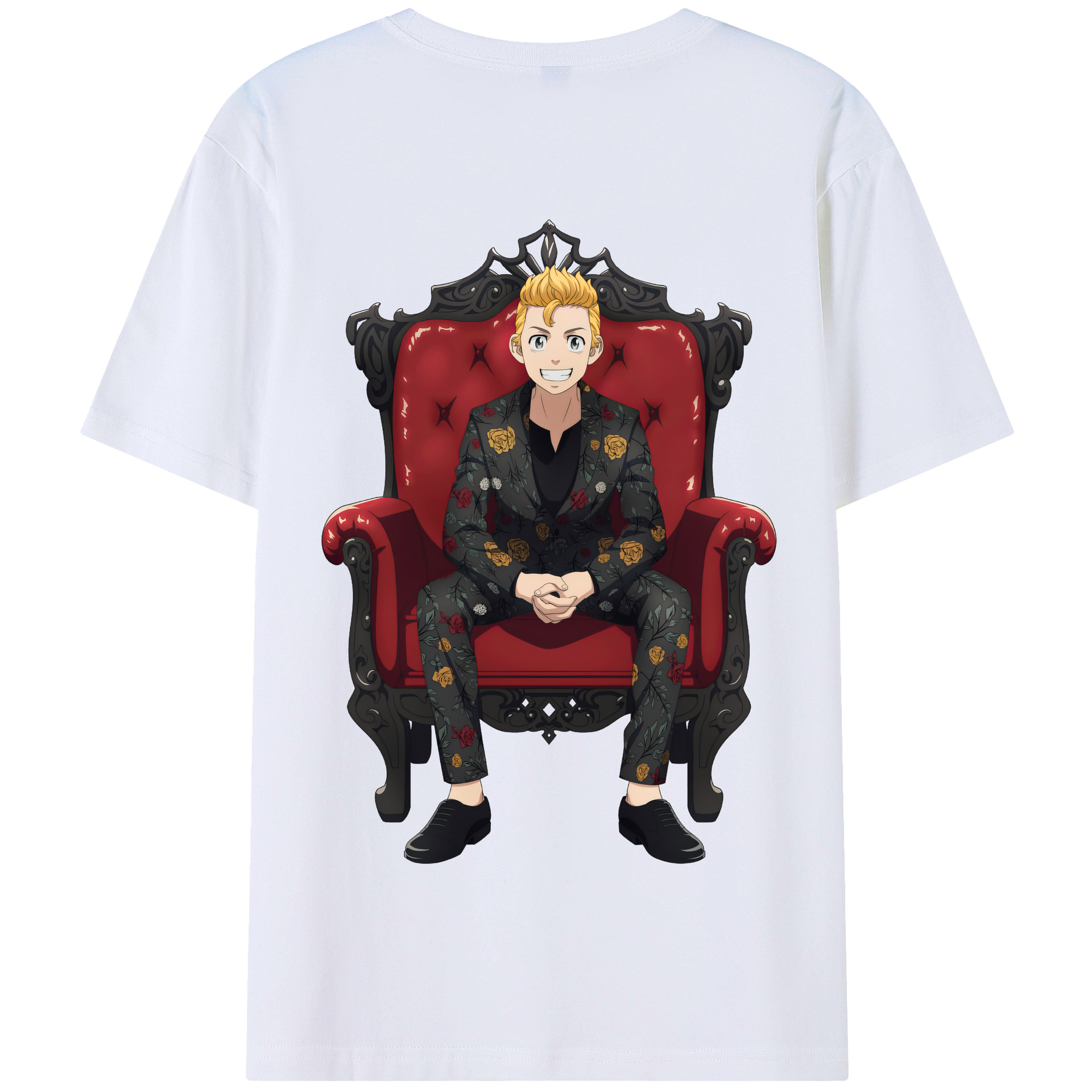 （画像用） 東京リベンジャーズ Tokyo Revengers 綿100％半袖Tシャツ（背面プリント）
