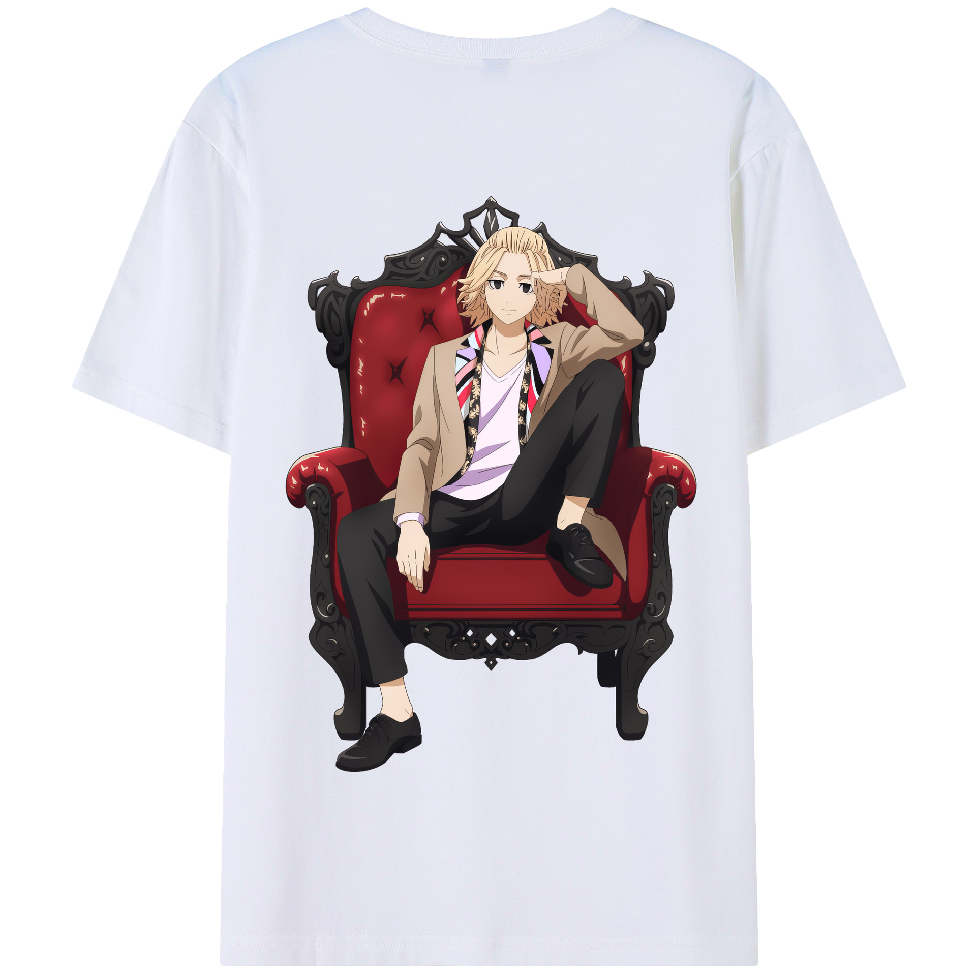 （画像用） 東京リベンジャーズ Tokyo Revengers 綿100％半袖Tシャツ（背面プリント）