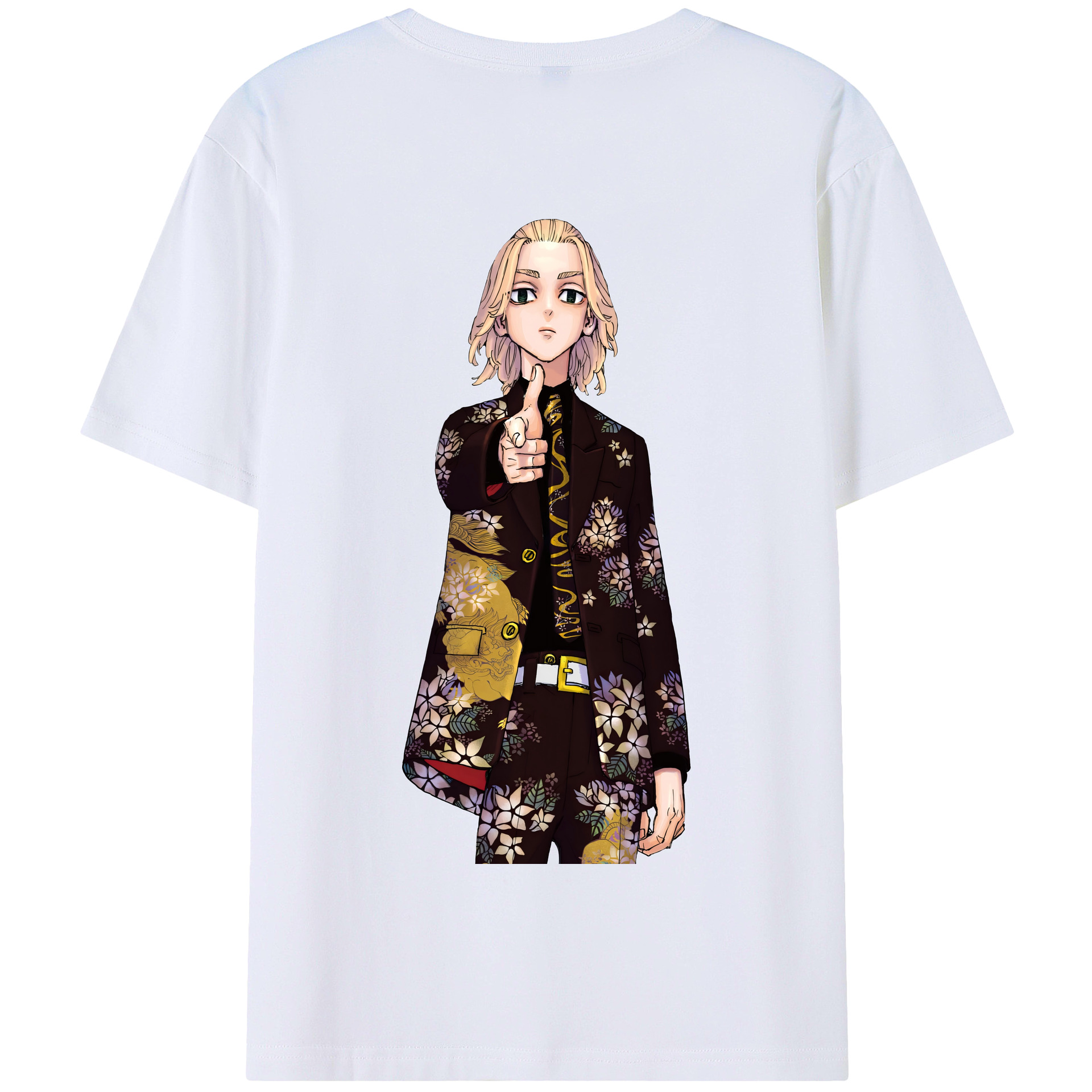（画像用） 東京リベンジャーズ Tokyo Revengers 綿100％半袖Tシャツ（背面プリント）