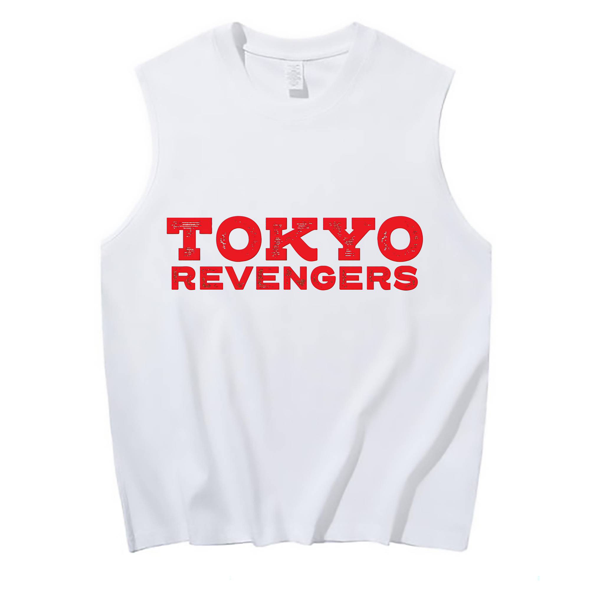 （画像用） 東京リベンジャーズ Tokyo Revengers コットン100％タンクトップ（フロントプリント）