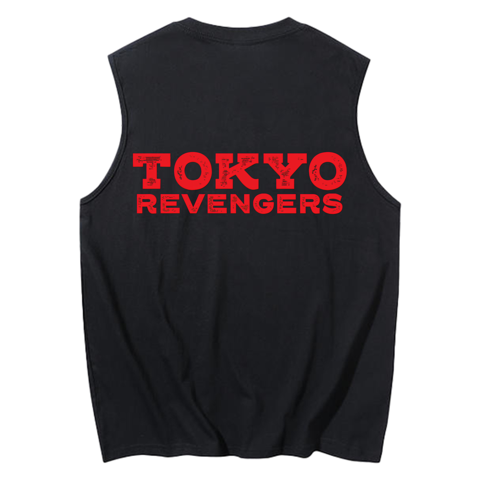 （画像用） 東京リベンジャーズ Tokyo Revengers コットン100％タンクトップ（背面プリント）